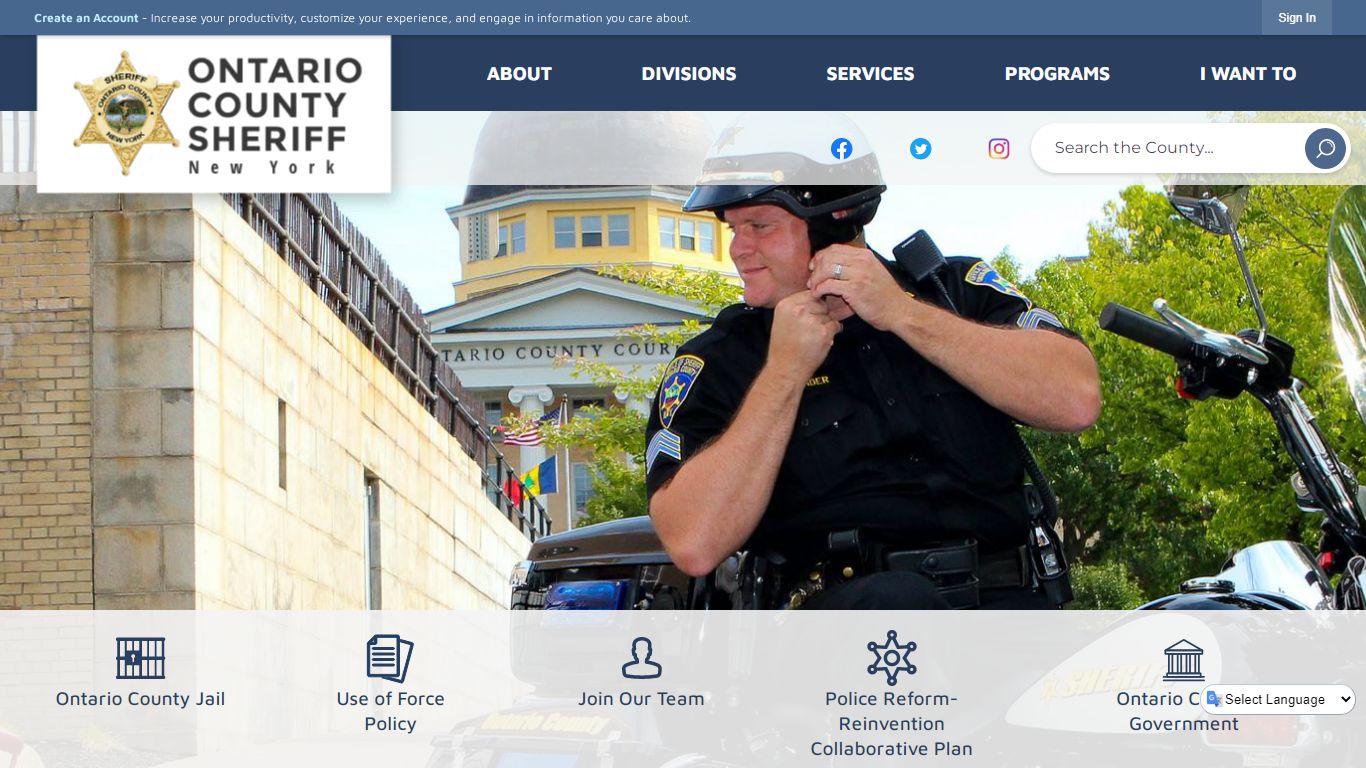 Sheriff | Ontario County, NY - Official Website